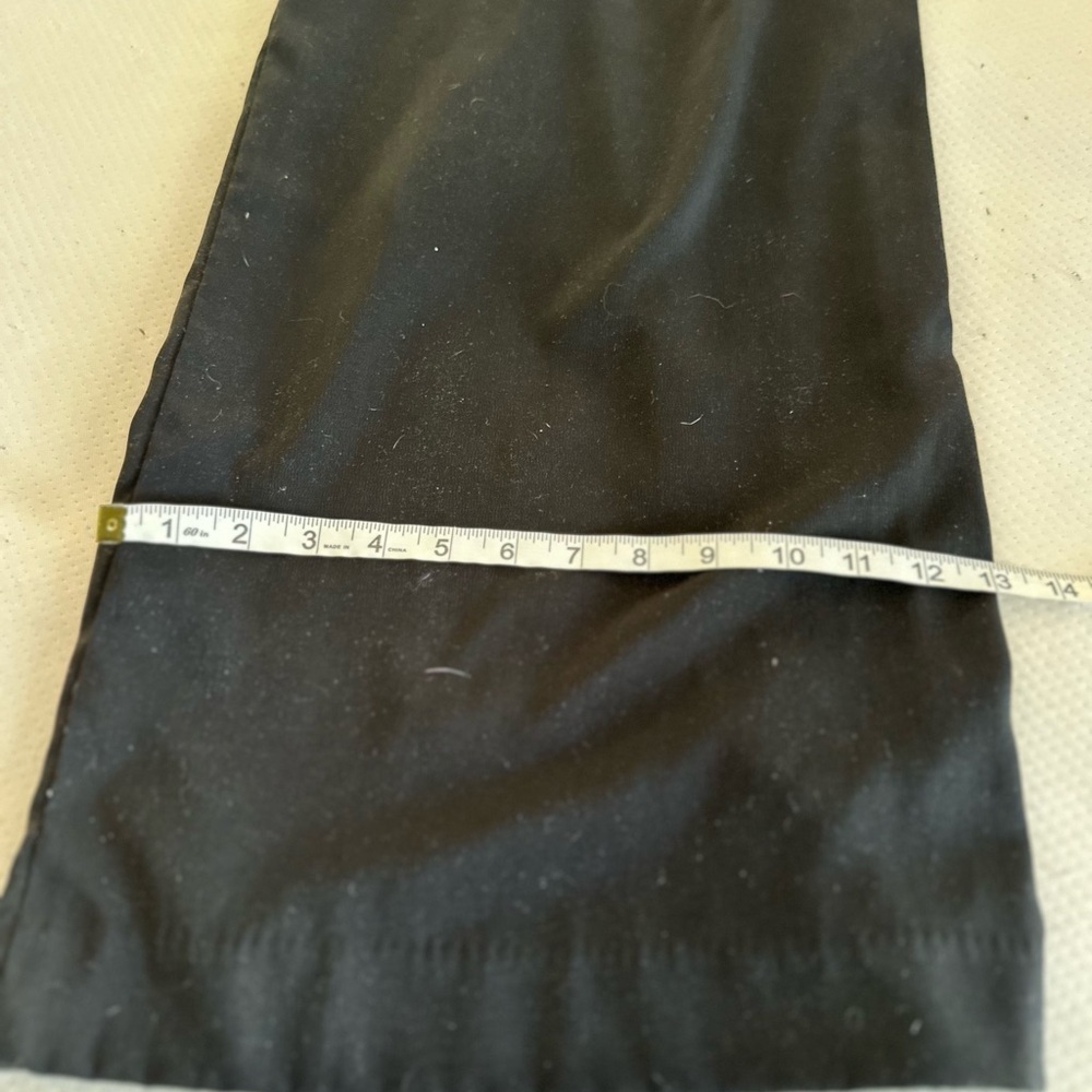 Zara Sz: M  Black Wide Leg Cropped Pull On Sailor Pant Large Button Accent - Picture 6 of 12